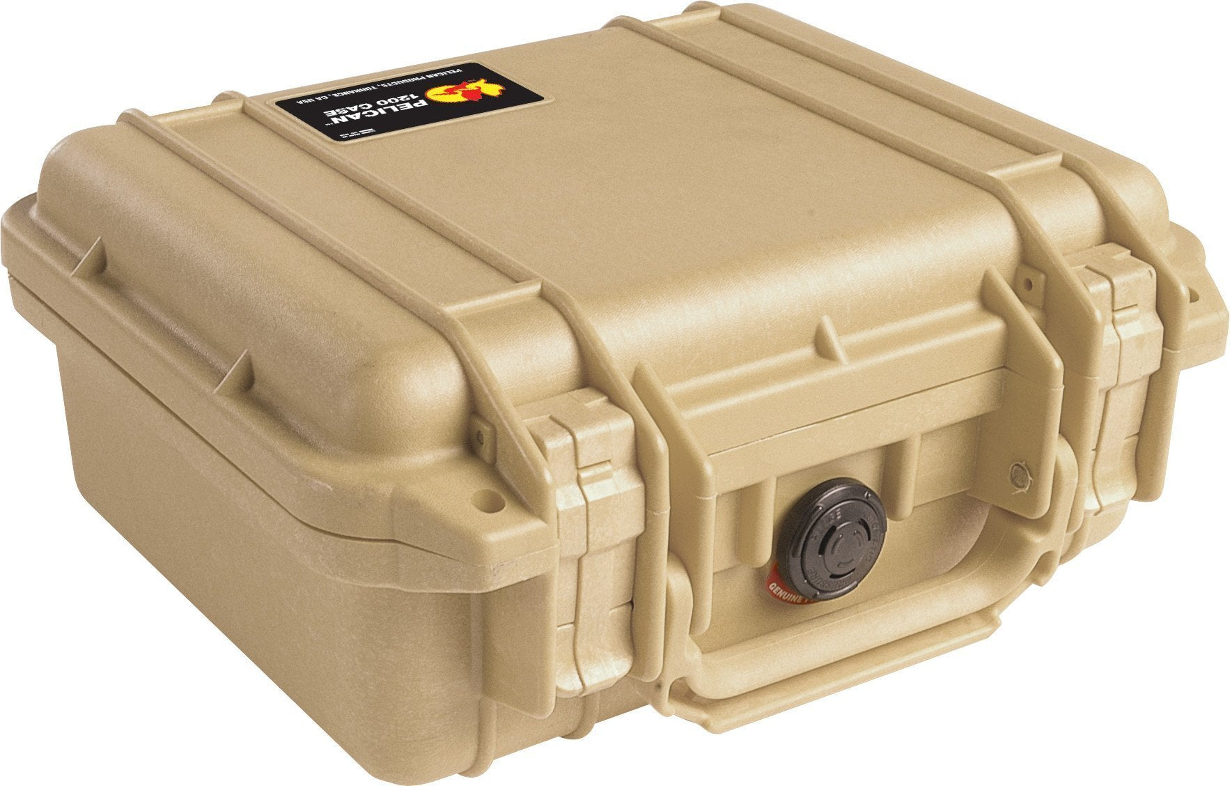 Pelican 1200 Protector Case Bags, Packs and Cases Pelican Products Desert Tan Foam Tactical Gear Supplier Tactical Distributors Australia