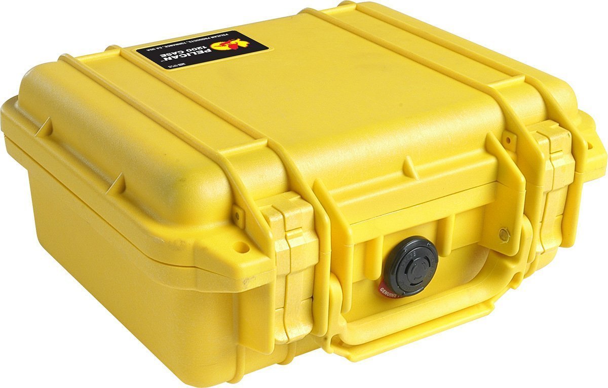 Pelican 1200 Protector Case Bags, Packs and Cases Pelican Products Yellow Foam Tactical Gear Supplier Tactical Distributors Australia