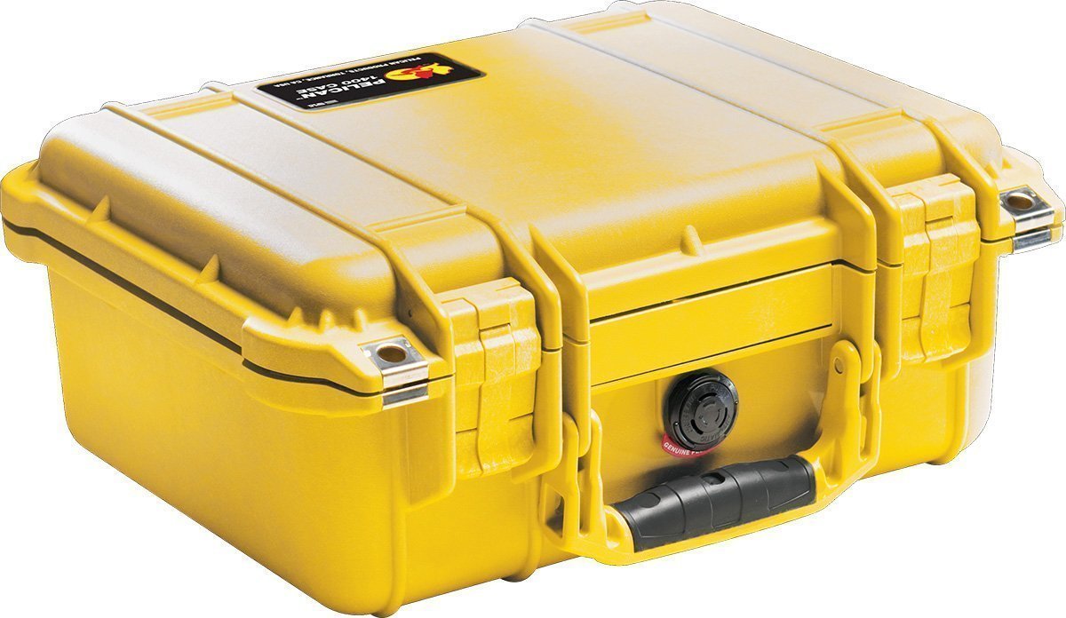 Pelican 1400 Case No Foam Bags, Packs and Cases Pelican Products Yellow Tactical Gear Supplier Tactical Distributors Australia