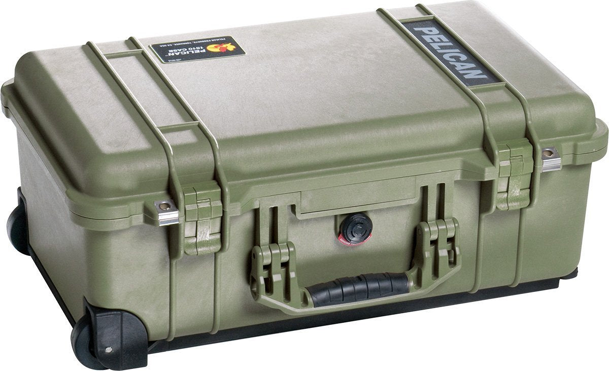 Pelican 1510 Carry On Protective Case Cases Pelican Products OD Green With Pick and Pluck Foam Tactical Gear Supplier Tactical Distributors Australia