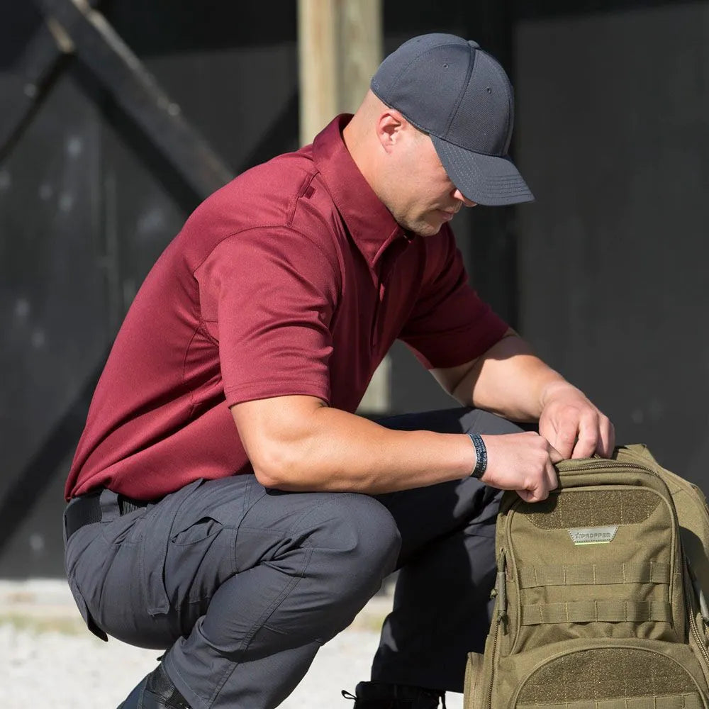 Propper I.C.E. Integrated Cooling Effect Men’s Performance Premium Polo Clothing and Apparel Propper Black X-Small Tactical Gear Supplier Tactical Distributors Australia