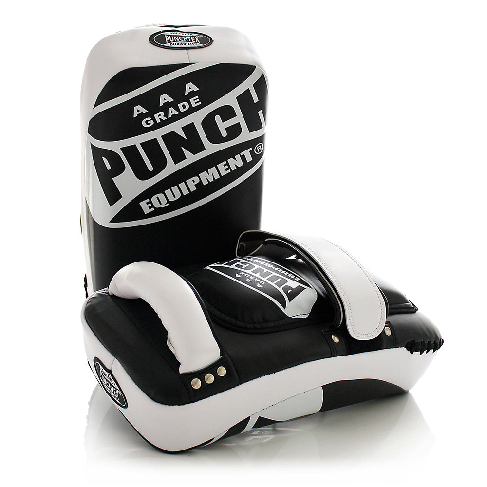 Punch Equipment AAA Curved Thai Pads Equipment Punch Equipment Black/White Tactical Gear Supplier Tactical Distributors Australia