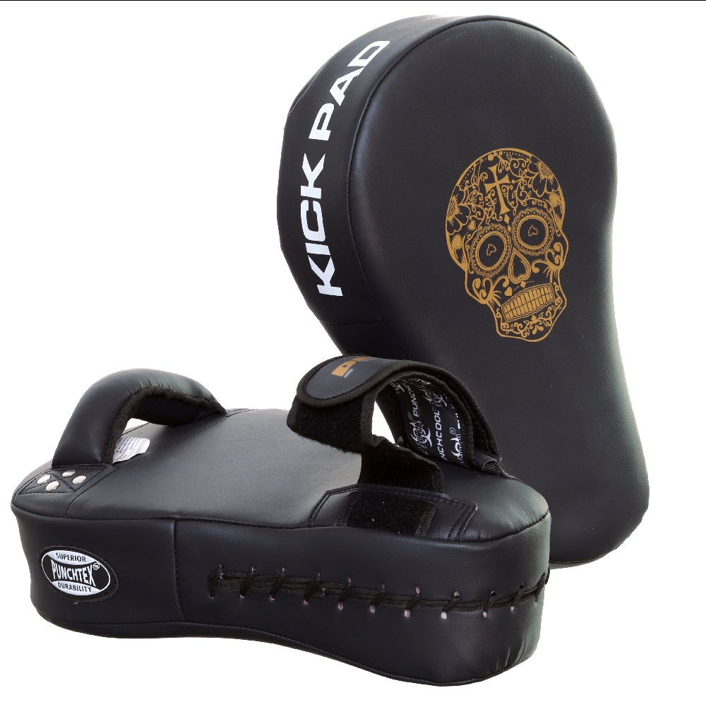 Punch Equipment COLLECTORS ITEM Gold Skull Urban Thai Kick Pads Training Equipment Punch Equipment Tactical Gear Supplier Tactical Distributors Australia