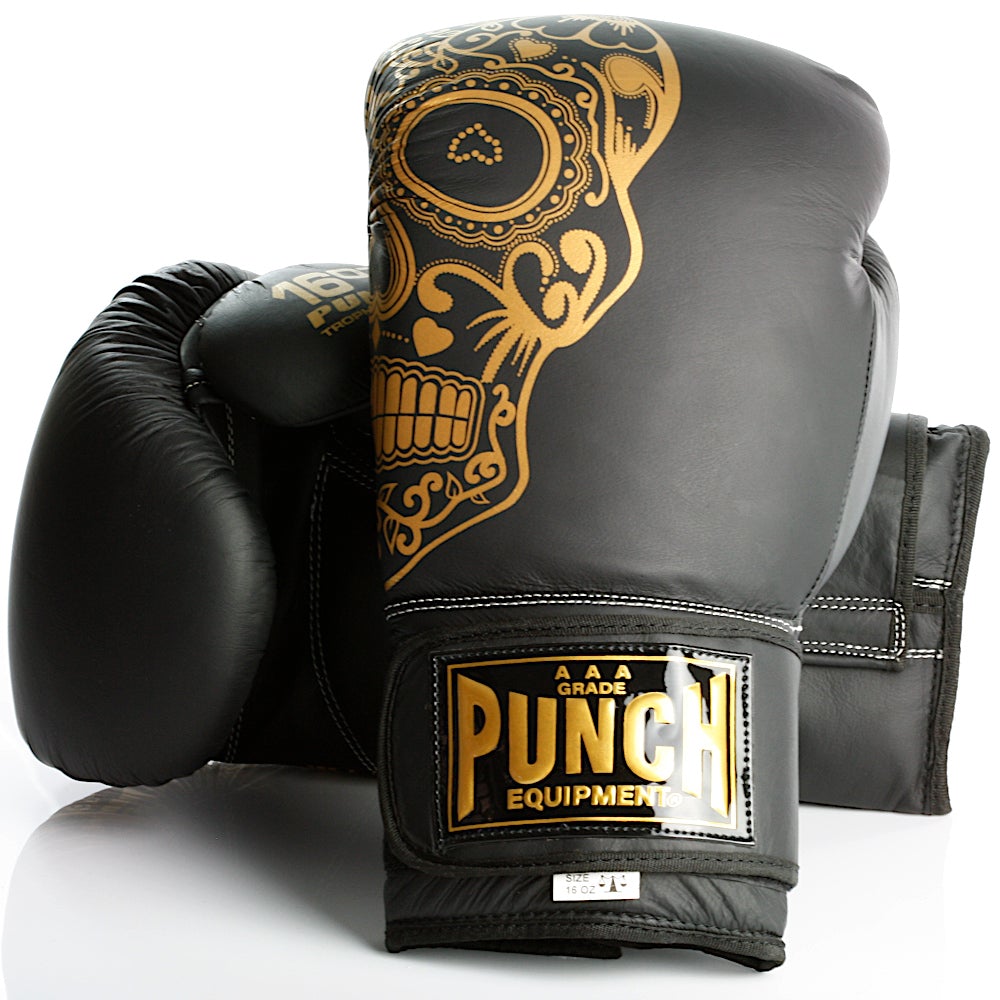 Punch Equipment Trophy Getters Gold Skull Commercial Boxing Gloves Muay Thai / Boxing Gloves Punch Equipment Tactical Gear Supplier Tactical Distributors Australia