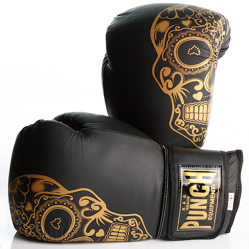 Punch Equipment Trophy Getters Gold Skull Commercial Boxing Gloves Muay Thai / Boxing Gloves Punch Equipment Tactical Gear Supplier Tactical Distributors Australia