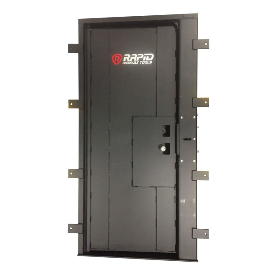 Rapid Assault Tools All-in-One RatDoor Training Breaching Door Built In Breaching Training Doors Rapid Assault Tools Burglar Door (+$2489.50) Adjustable Breach (+1894.50) Without Wheel Kit Tactical Gear Supplier Tactical Distributors Australia