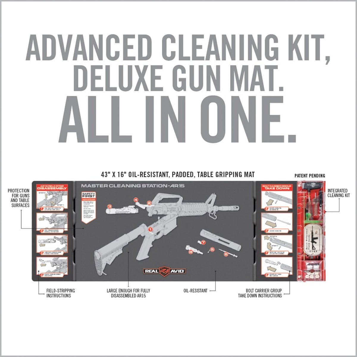Real Avid Master Cleaning Station AR15 Accessories Real Avid Tactical Gear Supplier Tactical Distributors Australia