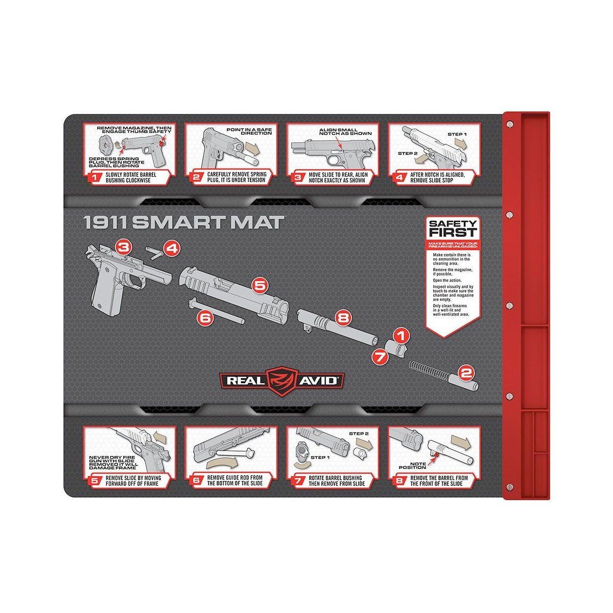 Real Avid Smart Gun Cleaning Mat Accessories Real Avid Handgun Tactical Gear Supplier Tactical Distributors Australia