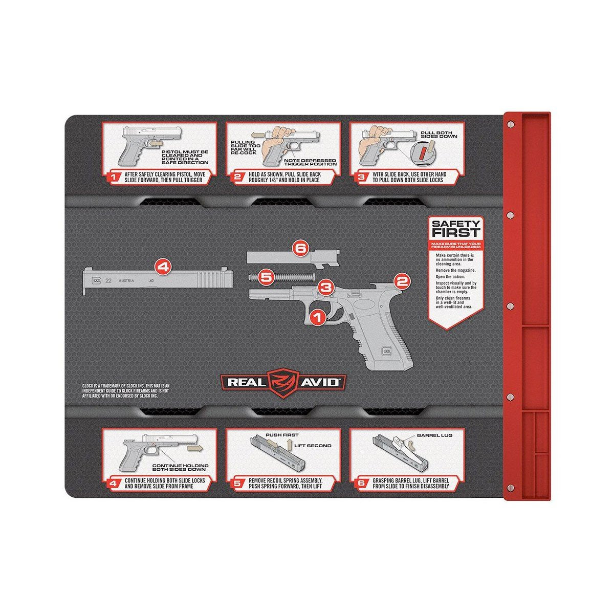 Real Avid Smart Gun Cleaning Mat Accessories Real Avid Glock Tactical Gear Supplier Tactical Distributors Australia