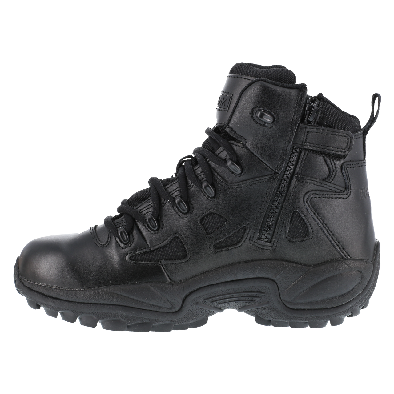 Reebok Tactical Men's 6 Inch Rapid Response RB Side Zip Boots Black RB8678 Footwear Reebok Tactical Boots Tactical Gear Supplier Tactical Distributors Australia
