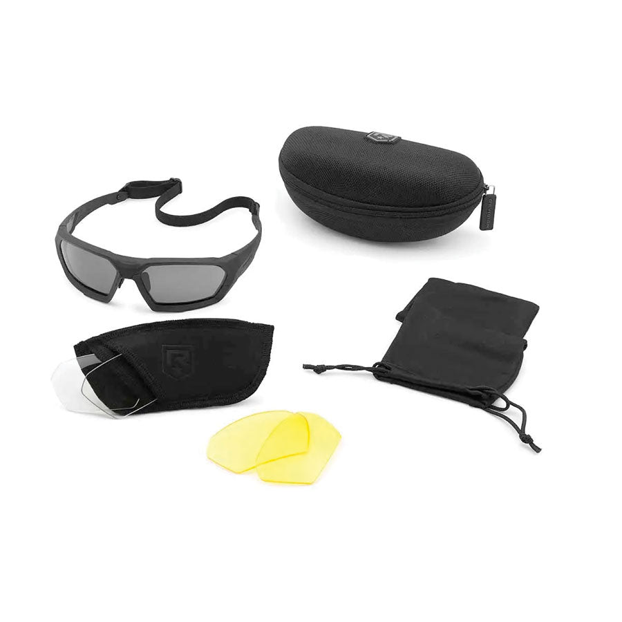 Revision ShadowStrike Ballistic Sunglasses Deluxe 3 Lens Kit Eyewear Revision Military Black Tactical Gear Supplier Tactical Distributors Australia