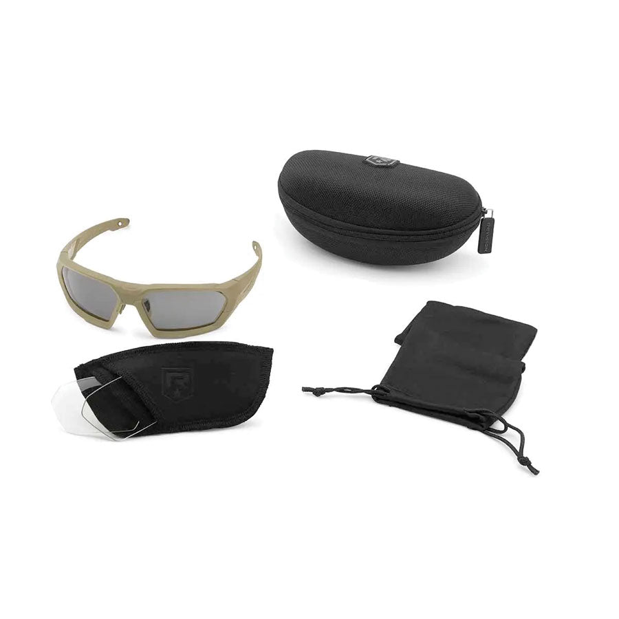 Revision ShadowStrike Ballistic Sunglasses Essential Kit Eyewear Revision Military Tan Tactical Gear Supplier Tactical Distributors Australia