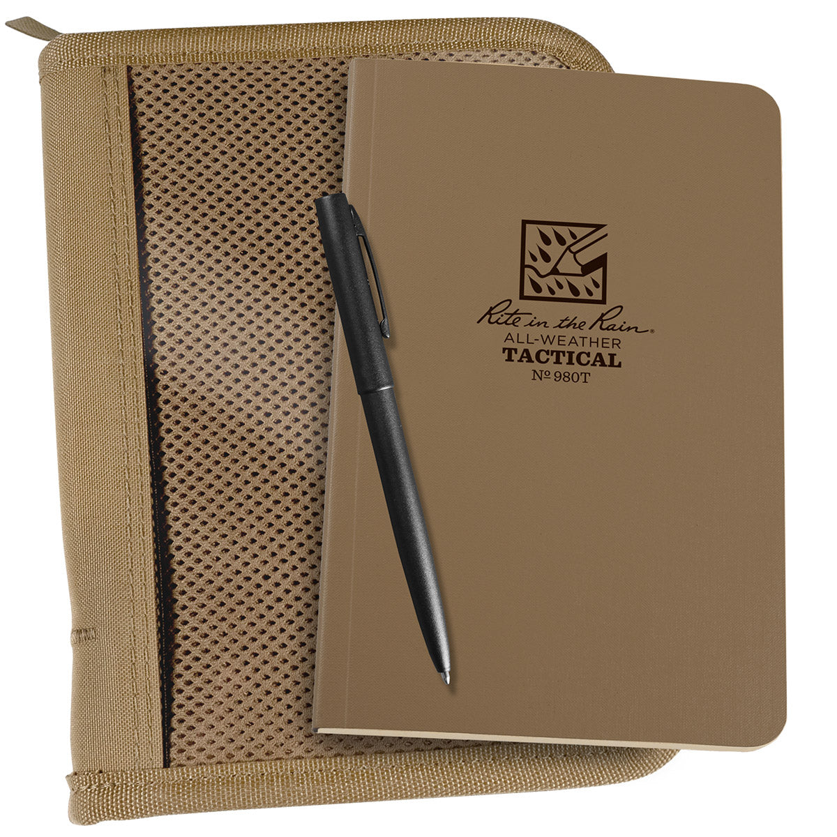 Rite in the Rain All-Weather Tactical Field Book Land Nav Kit Tan Field Flex Book / Tan Cordura Cover Pens, Notebooks and Stationery Rite in the Rain Tactical Gear Supplier Tactical Distributors Australia