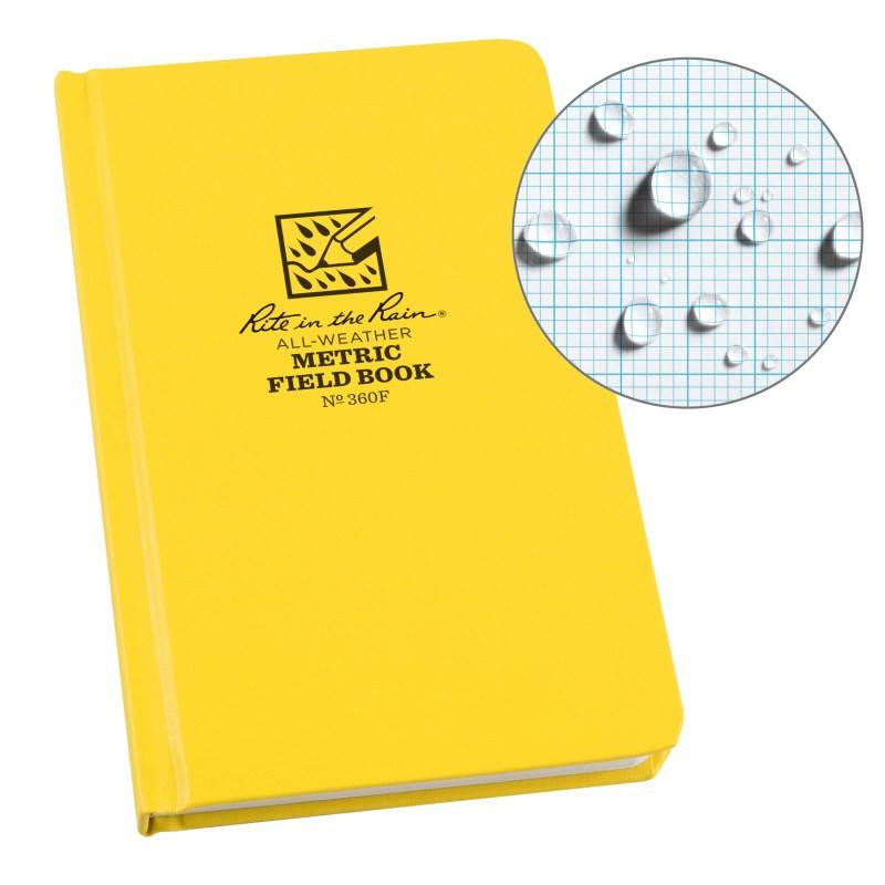 Rite in the Rain No360F Hard Cover Book Metric Field Yellow Pens, Notebooks and Stationery Rite in the Rain Tactical Gear Supplier Tactical Distributors Australia