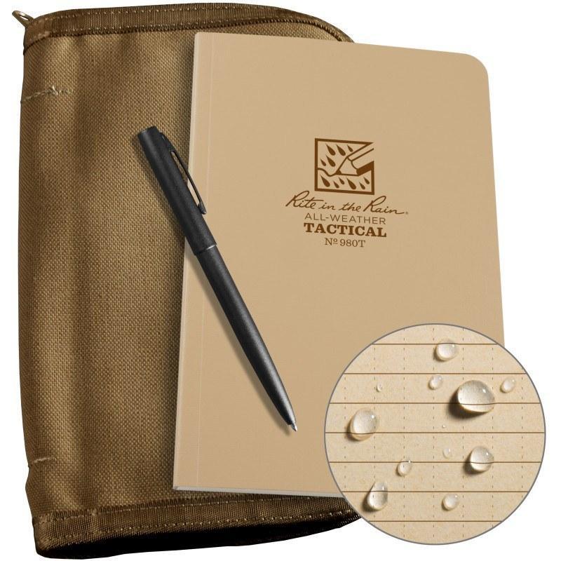 Rite in the Rain No.980T-KIT Tactical Field Book Kit Tan Pens, Notebooks and Stationery Rite in the Rain Tactical Gear Supplier Tactical Distributors Australia