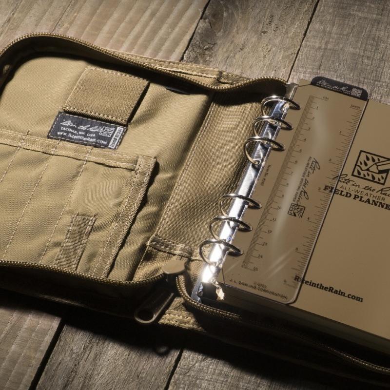 Rite in the Rain Standard Field Planner Starter Kit 8.5 x 7.25 Tan Cordura Cover Pens, Notebooks and Stationery Rite in the Rain Tactical Gear Supplier Tactical Distributors Australia