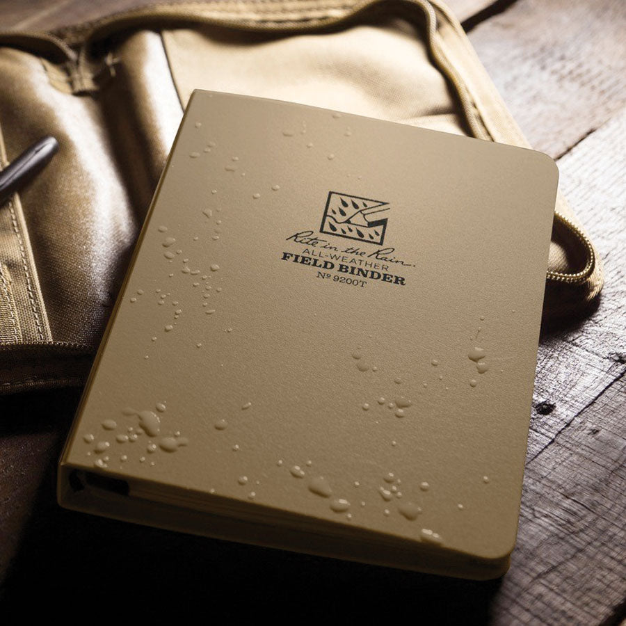 Rite in the Rain Tactical Ring Binder Kit Tan Pens, Notebooks and Stationery Rite in the Rain Tactical Gear Supplier Tactical Distributors Australia