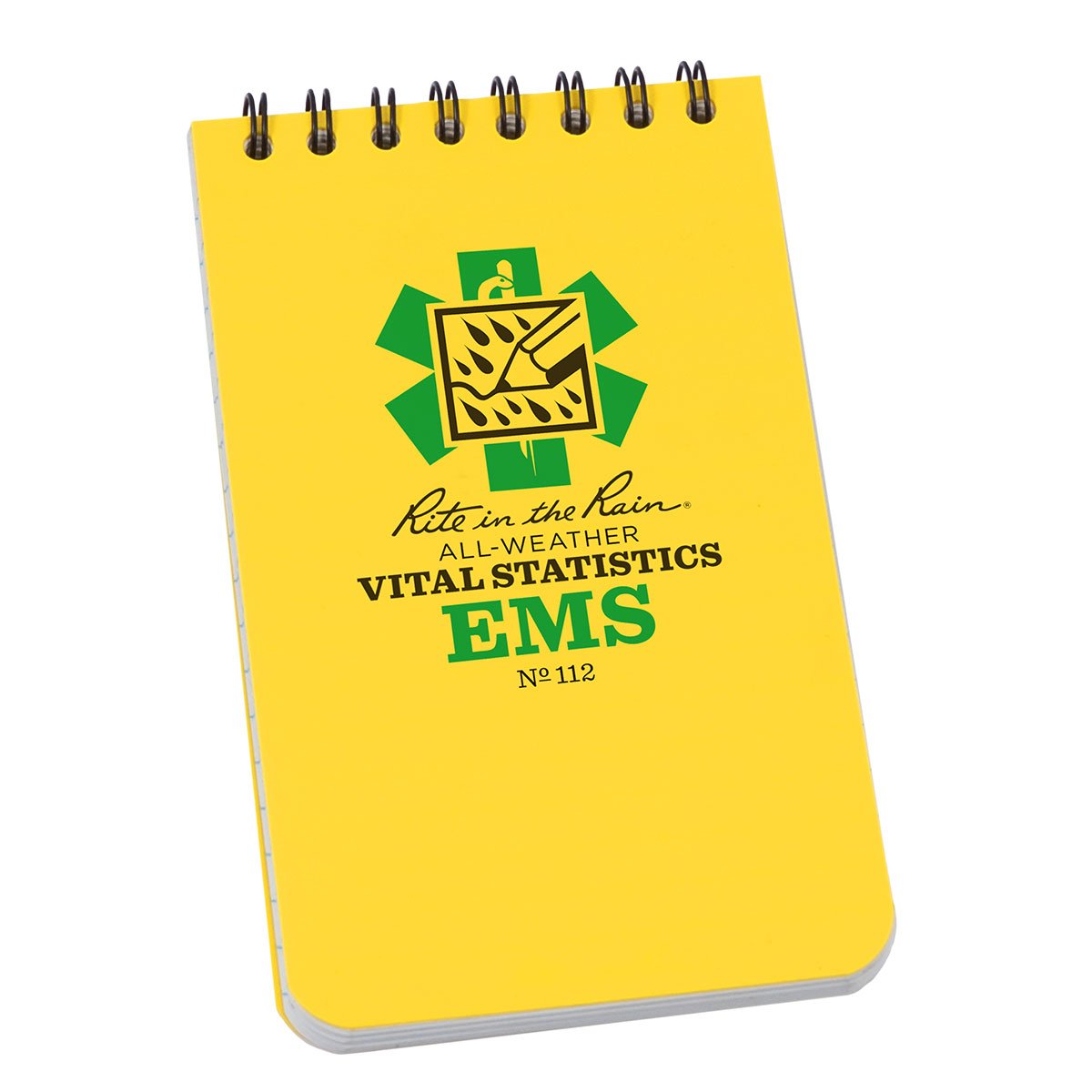 Rite in the Rain Top Spiral 3 x 5 Emergency Medical Services Polydura Notebook Vital Statistics Form/Notes Yellow Pens, Notebooks and Stationery Rite in the Rain Tactical Gear Supplier Tactical Distributors Australia