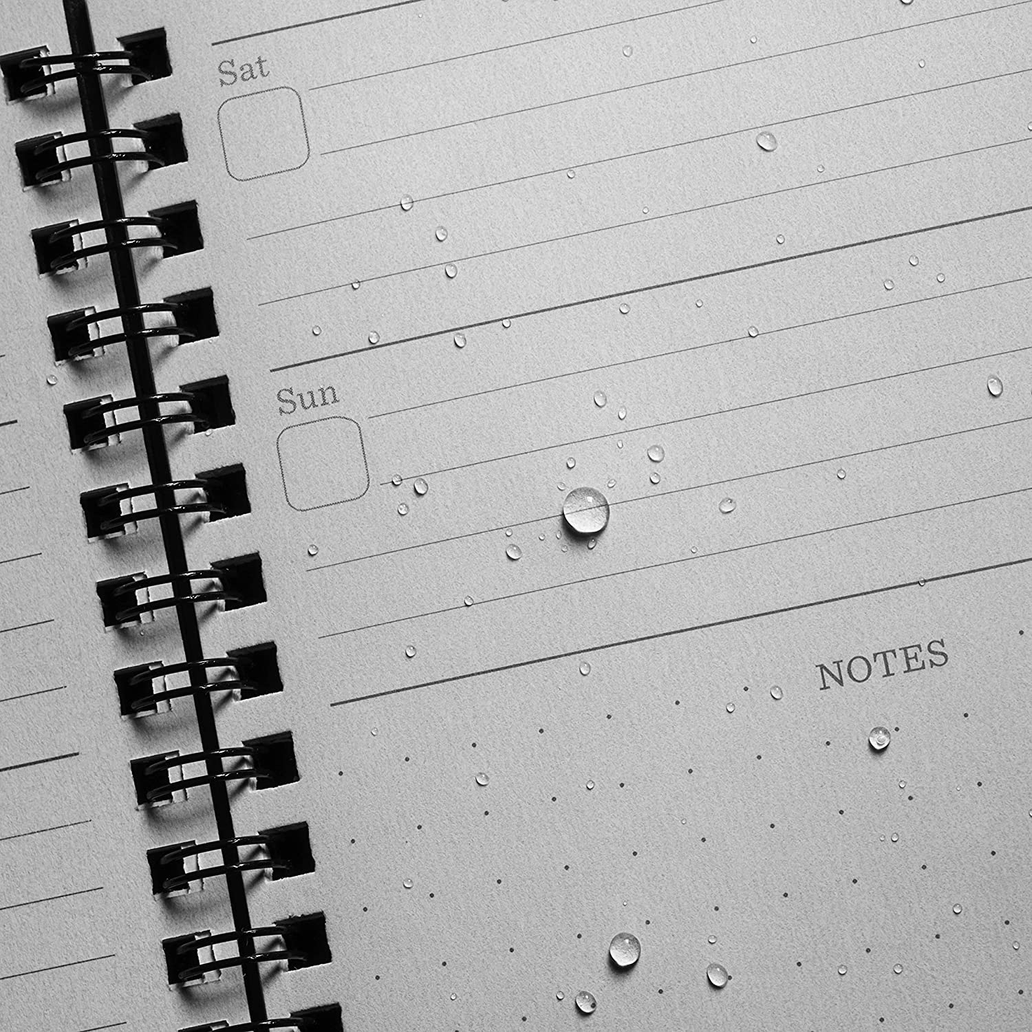 Rite in the Rain Weekly Planner Undated Black No.P52 Pens, Notebooks and Stationery Rite in the Rain Tactical Gear Supplier Tactical Distributors Australia