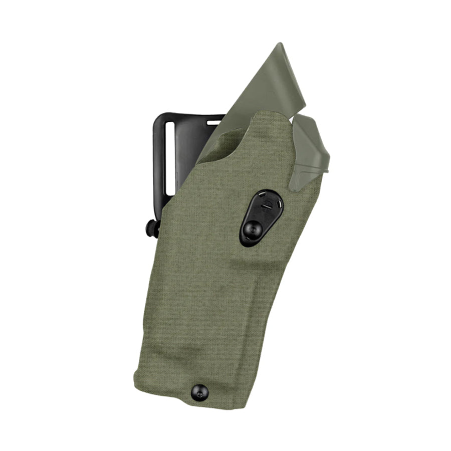 Safariland Model 6390RDS ALS Mid-Ride Level I Retention Duty Holster for Glock 34 MOS w/ Light Holsters Safariland Ranger Green Cordura Right Hand Tactical Gear Supplier Tactical Distributors Australia