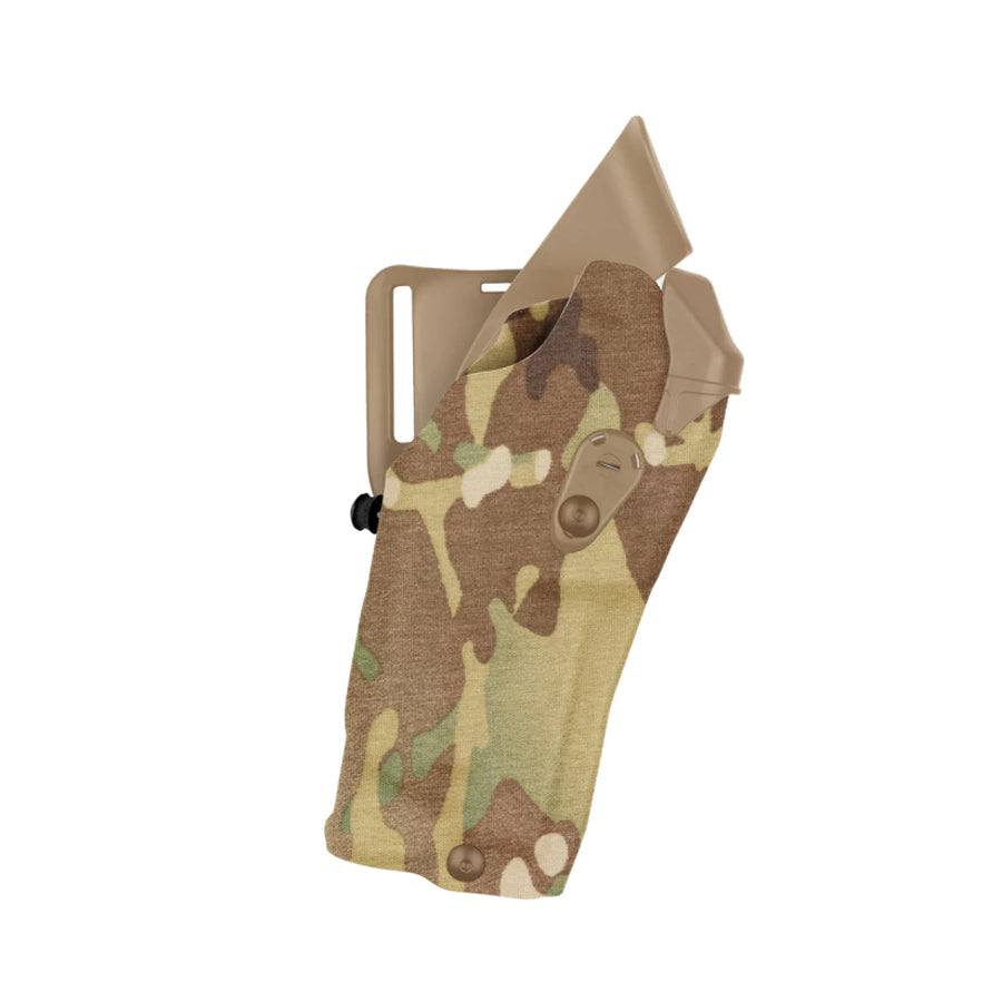 Safariland Model 6390RDS ALS Mid-Ride Level I Retention Duty Holster for Glock 34 MOS w/ Light Holsters Safariland MultiCam Cordura Right Hand Tactical Gear Supplier Tactical Distributors Australia