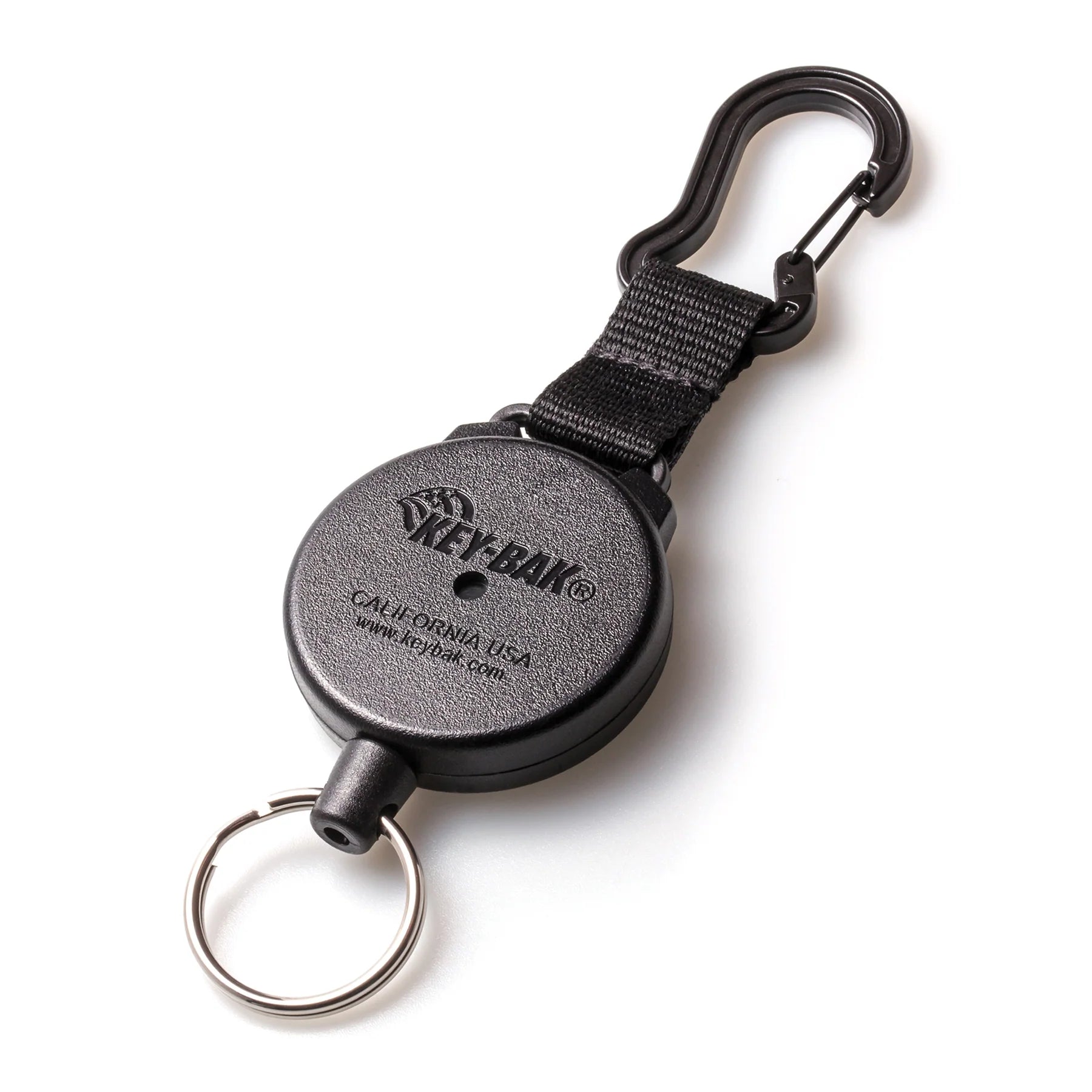 KEY-BAK SECURIT Heavy Duty Retractable Carabiner Keychain - 40 Keys, 28 Imches 20 oz, Cord, Xtreme Duty