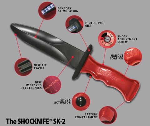 ShockKnife SK-2 Knife Fighter Package with 2 Shock Knives Training Weapons ShockKnife Tactical Gear Supplier Tactical Distributors Australia