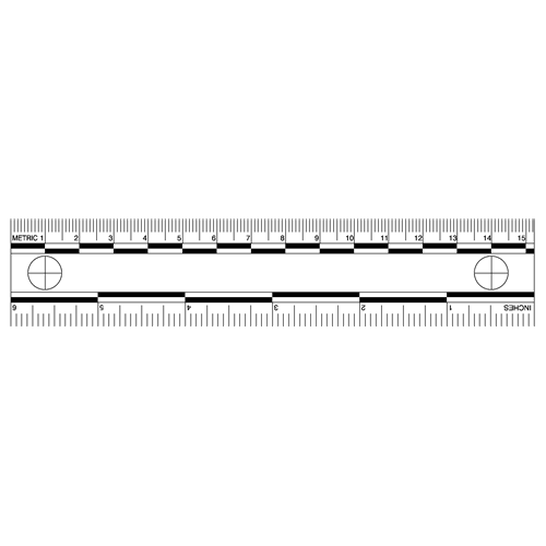 Sirchie 6 inch White Photo Evidence Scales 10/Pack - Tactical Gear