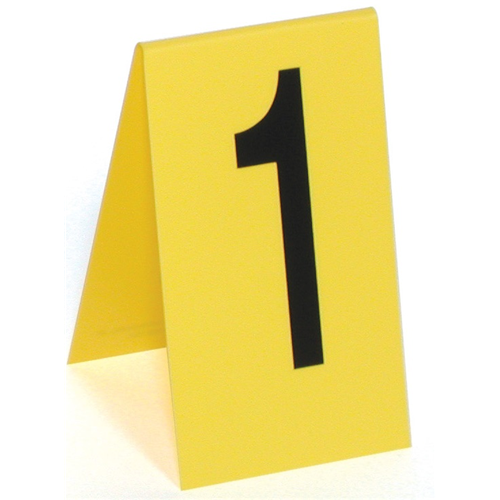 Sirchie Markers: Photo evidence #1-15, 4.25 x 7.5 x .050 yellow PS, SI Tactical Gear