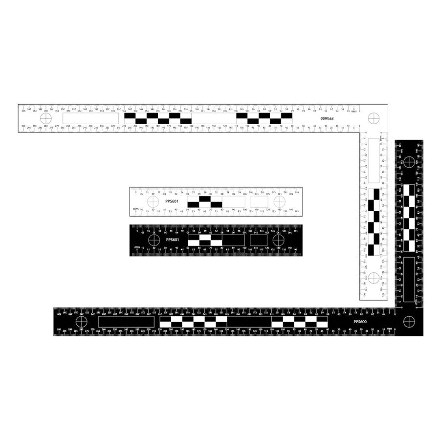 Sirchie Macrography Photography Evidence Scale 300mm x 150mm, reversib Tactical Gear