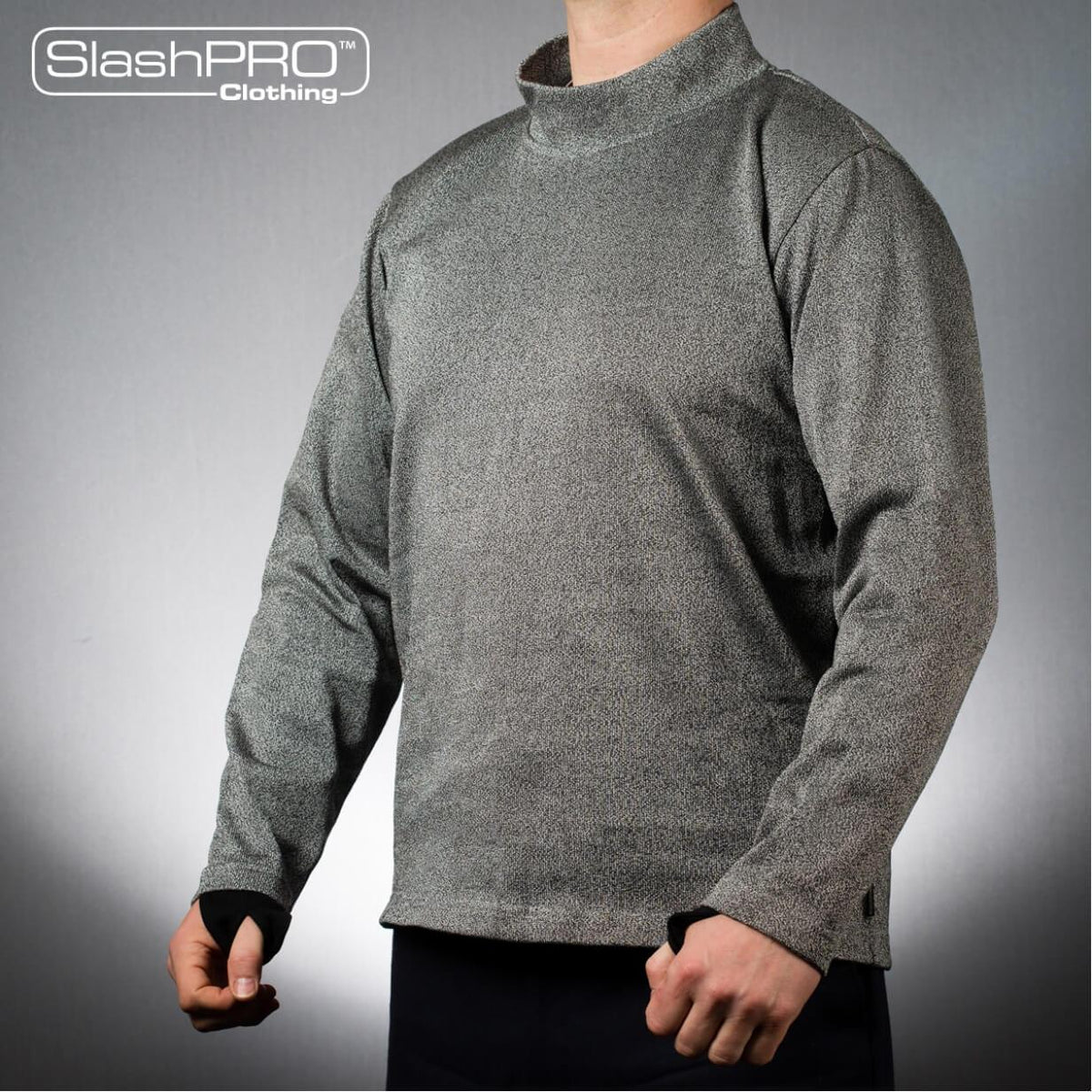 SlashPRO Slash Resistant Turtleneck Sweatshirt with Thumbholes Shirts SlashPRO Small Tactical Gear Supplier Tactical Distributors Australia