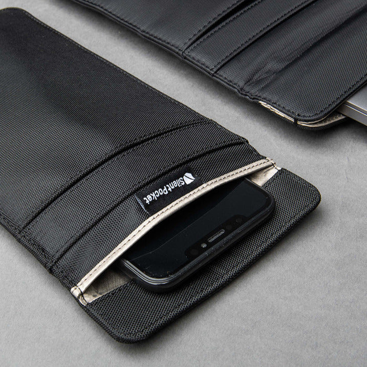 SLNT Faraday Sleeves for Phones Weatherproof Nylon Black Accessories SLNT Tactical Gear Supplier Tactical Distributors Australia