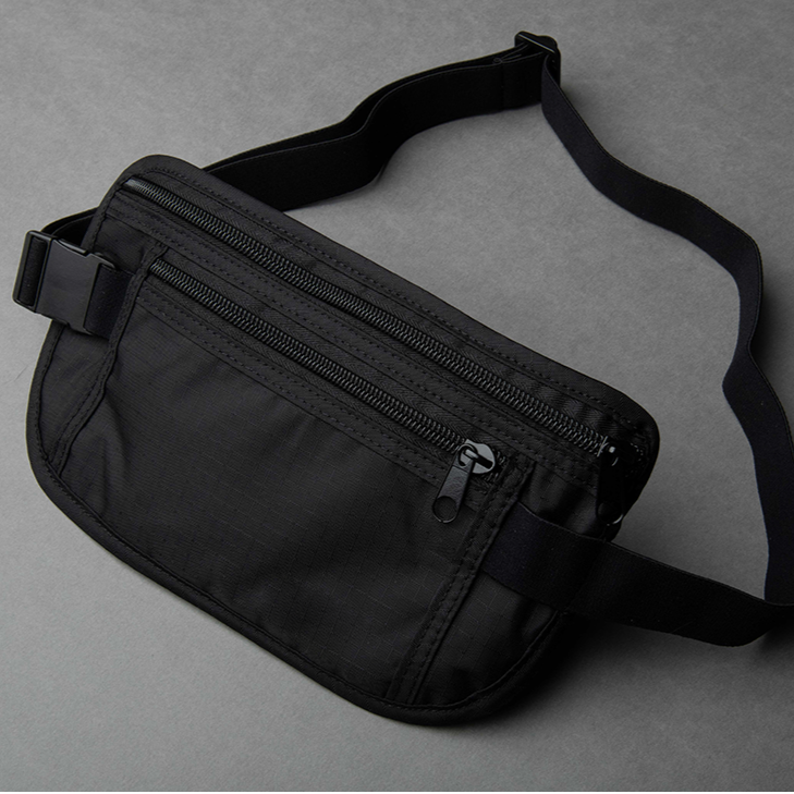 SLNT Money Belt Fanny Pack Black Bags, Packs and Cases SLNT Tactical Gear Supplier Tactical Distributors Australia