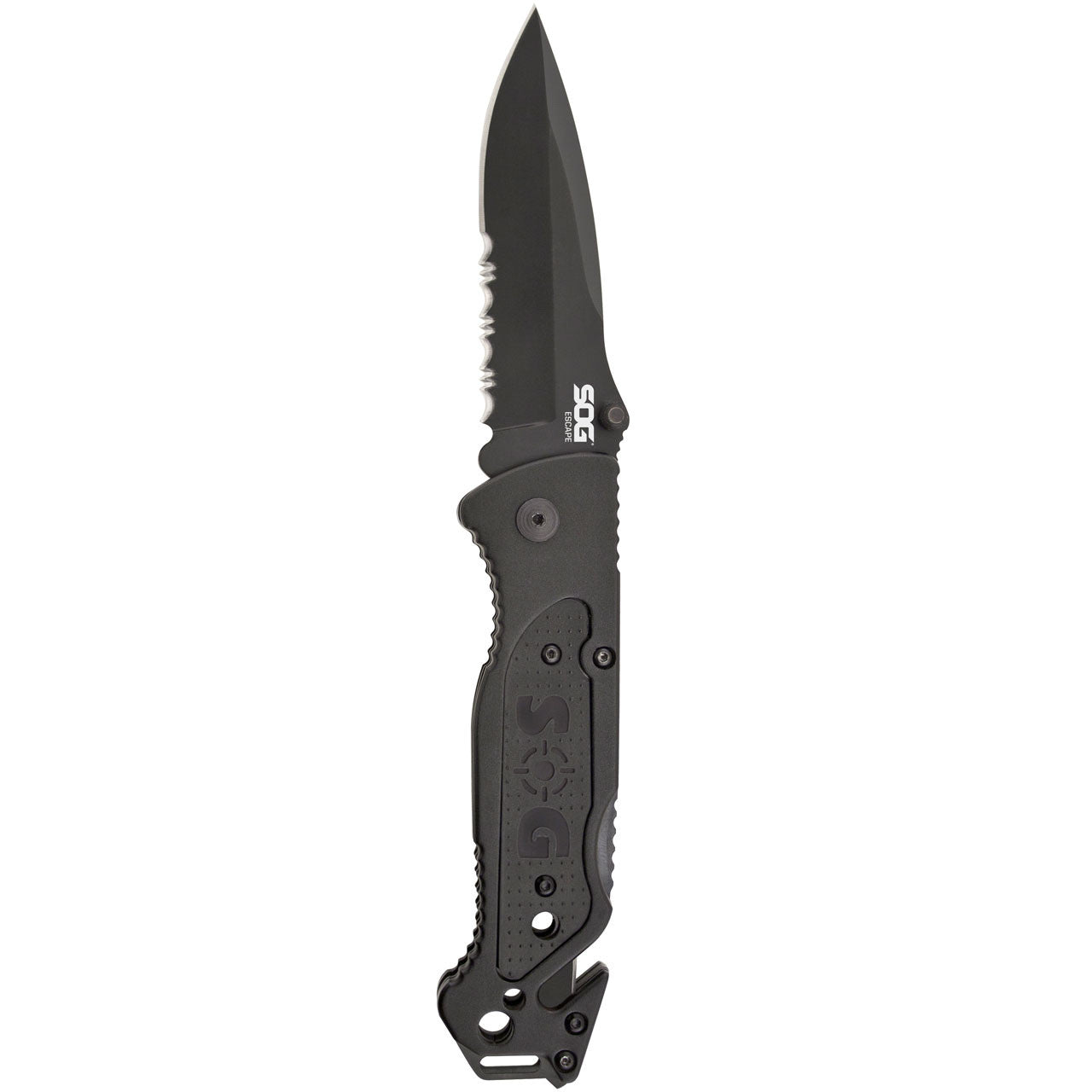 SOG Escape Bead Blast Knife and Rescue Tool Black Knives SOG Knives Tactical Gear Supplier Tactical Distributors Australia