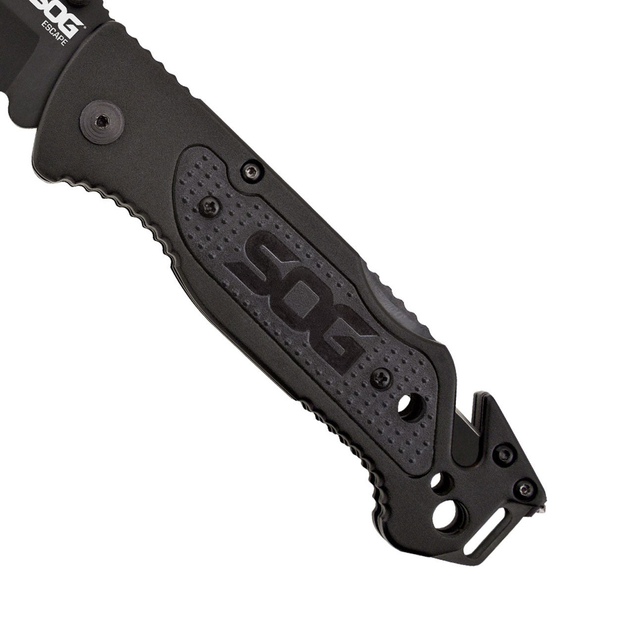 SOG Escape Bead Blast Knife and Rescue Tool Black Knives SOG Knives Tactical Gear Supplier Tactical Distributors Australia