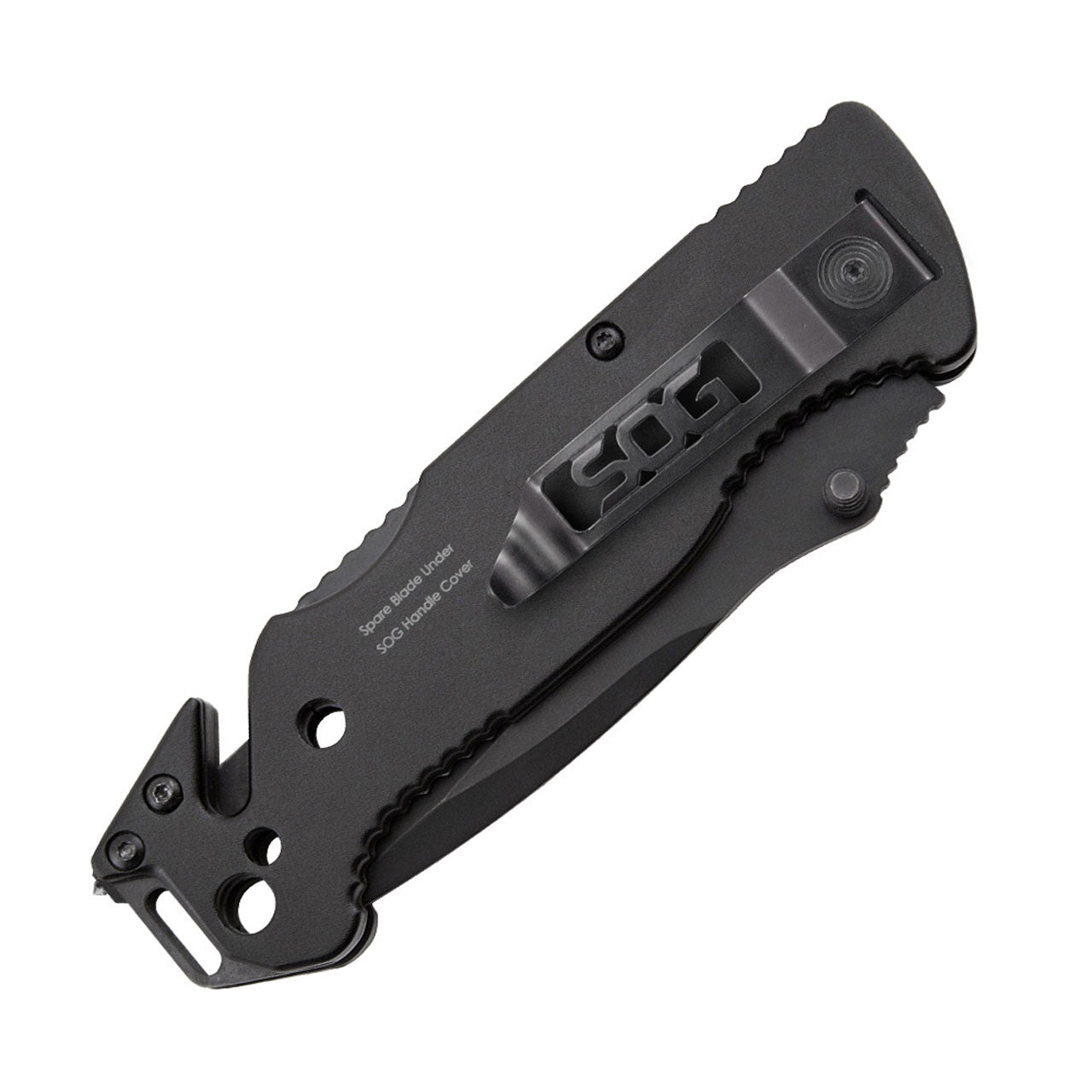 SOG Escape Bead Blast Knife and Rescue Tool Black Knives SOG Knives Tactical Gear Supplier Tactical Distributors Australia