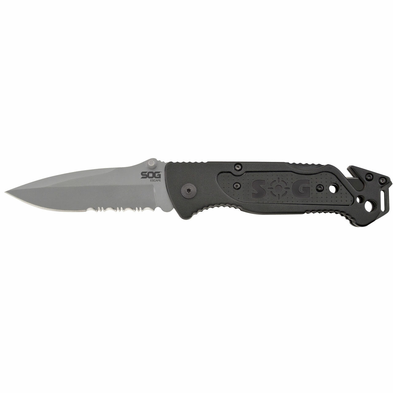 SOG Escape Bead Blast Knife and Rescue Tool Grey Knives SOG Knives Tactical Gear Supplier Tactical Distributors Australia