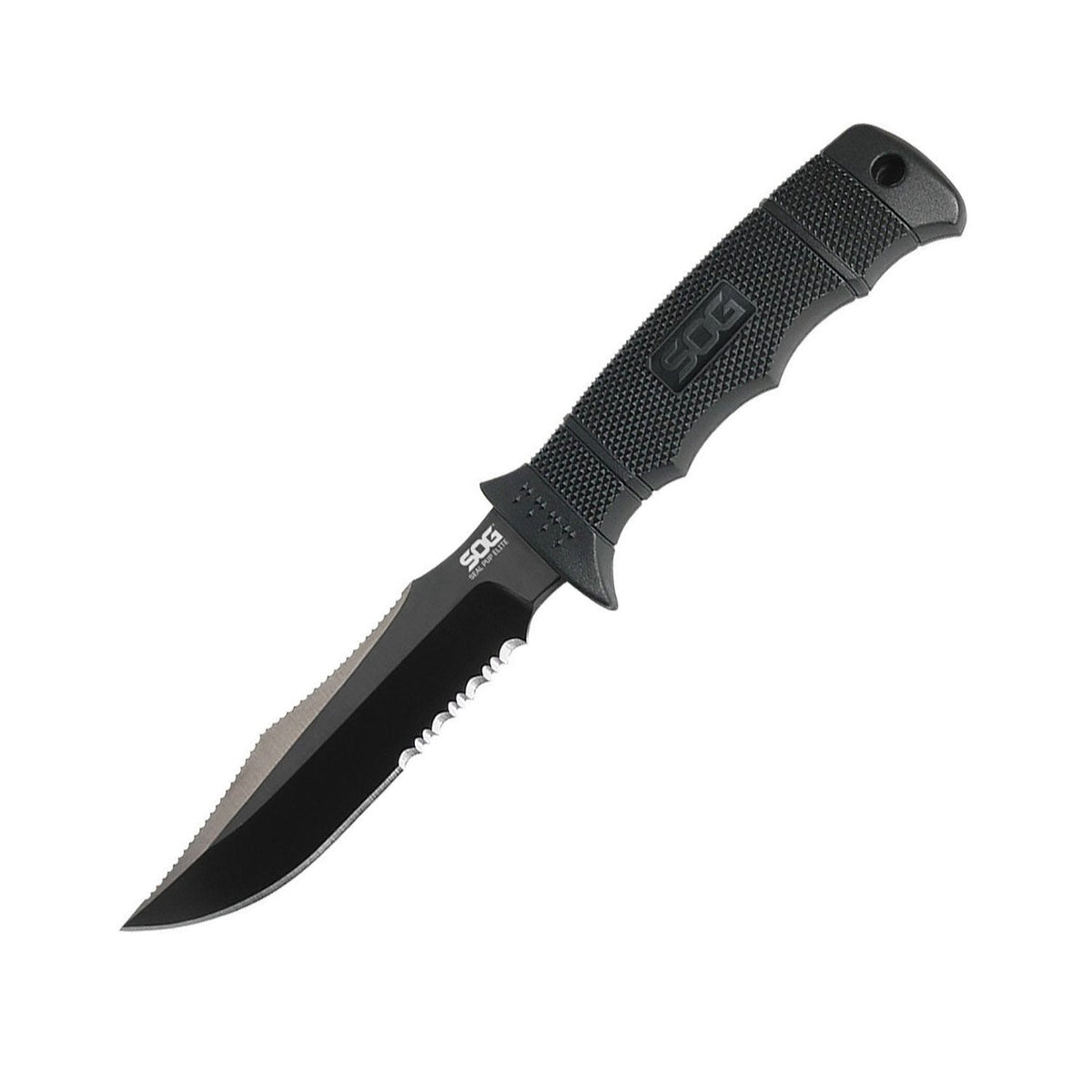 SOG Seal Pup Elite Black Tini E37T-K includes Sheath Knives SOG Knives Tactical Gear Supplier Tactical Distributors Australia