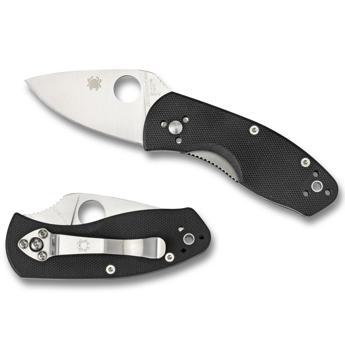 Spyderco Ambitious G-10 Black Plain Black Knives Spyderco Tactical Gear Supplier Tactical Distributors Australia