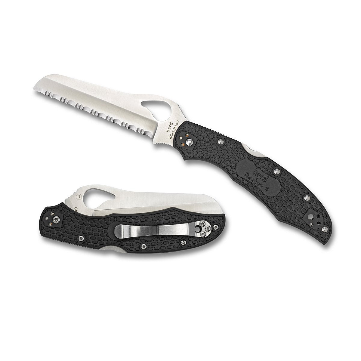 caras gear Spyderco Cara Cara2 Rescue Lightweight Black Serrated Blade