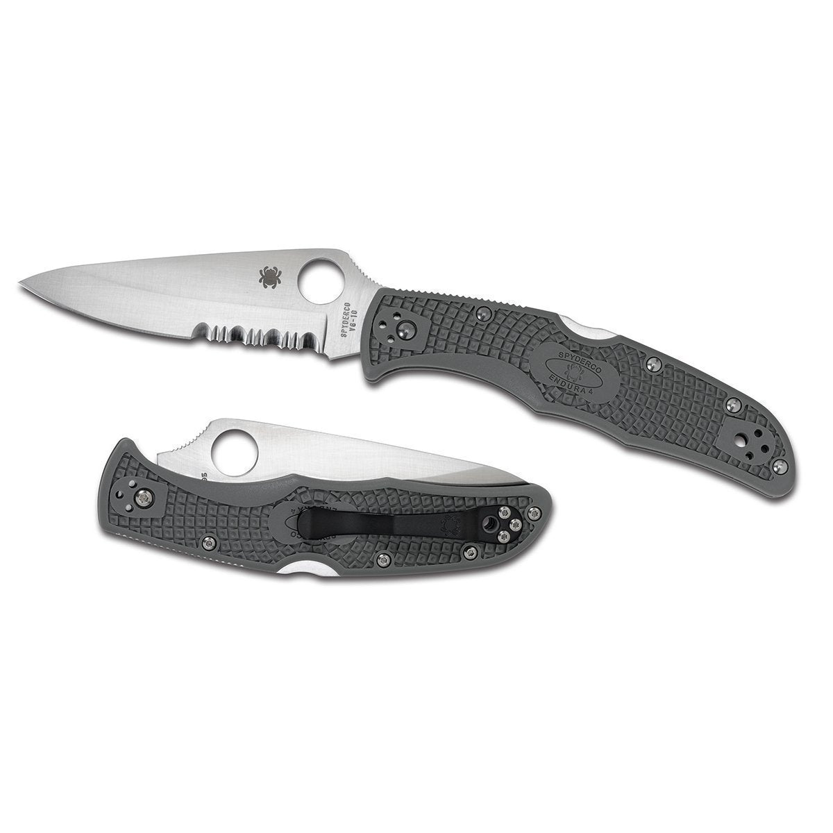 Spyderco Endura 4 Lightweight Foliage Green - Combo Blade Knives Spyderco Tactical Gear Supplier Tactical Distributors Australia