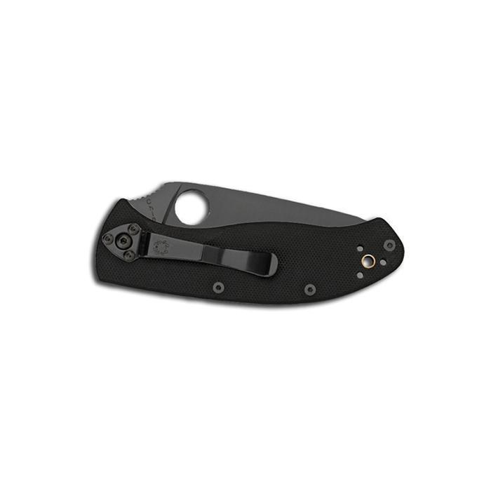 Spyderco Tenacious G-10 Black Handle Black Combo Edge Knives Spyderco Tactical Gear Supplier Tactical Distributors Australia