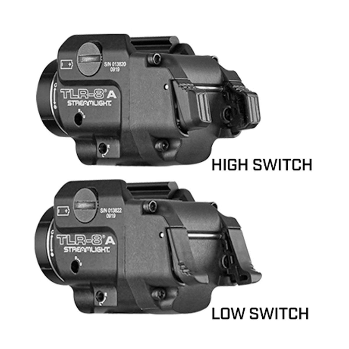 Streamlight TLR-8A Gun Light with Laser and Rear Switch Options Flashlights and Lighting Streamlight Tactical Gear Supplier Tactical Distributors Australia