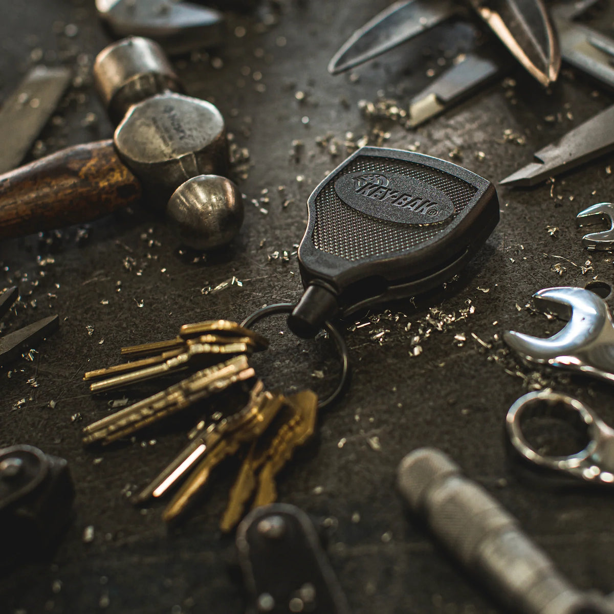 KEY-BAK Super48 Super Duty Retractable Keychain with Ball-Joint Lock