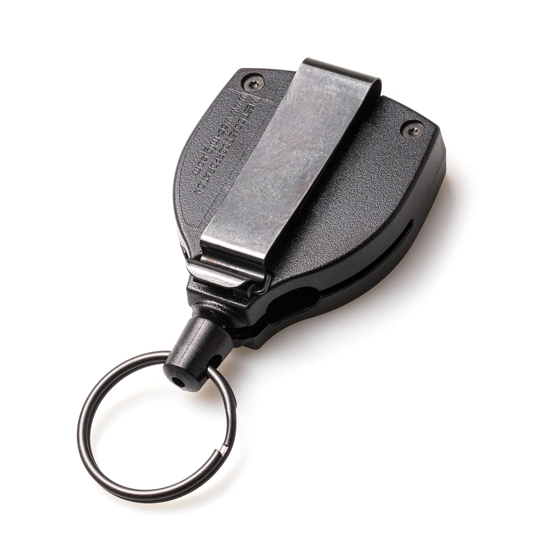 KeyBak Super 48 Plus Ambidextrous Heavy Duty Retractable Keychain with Belt Clip