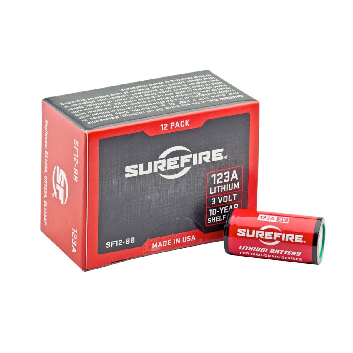 SureFire 123A Lithium Batteries 12 Accessories Surefire Tactical Gear Supplier Tactical Distributors Australia