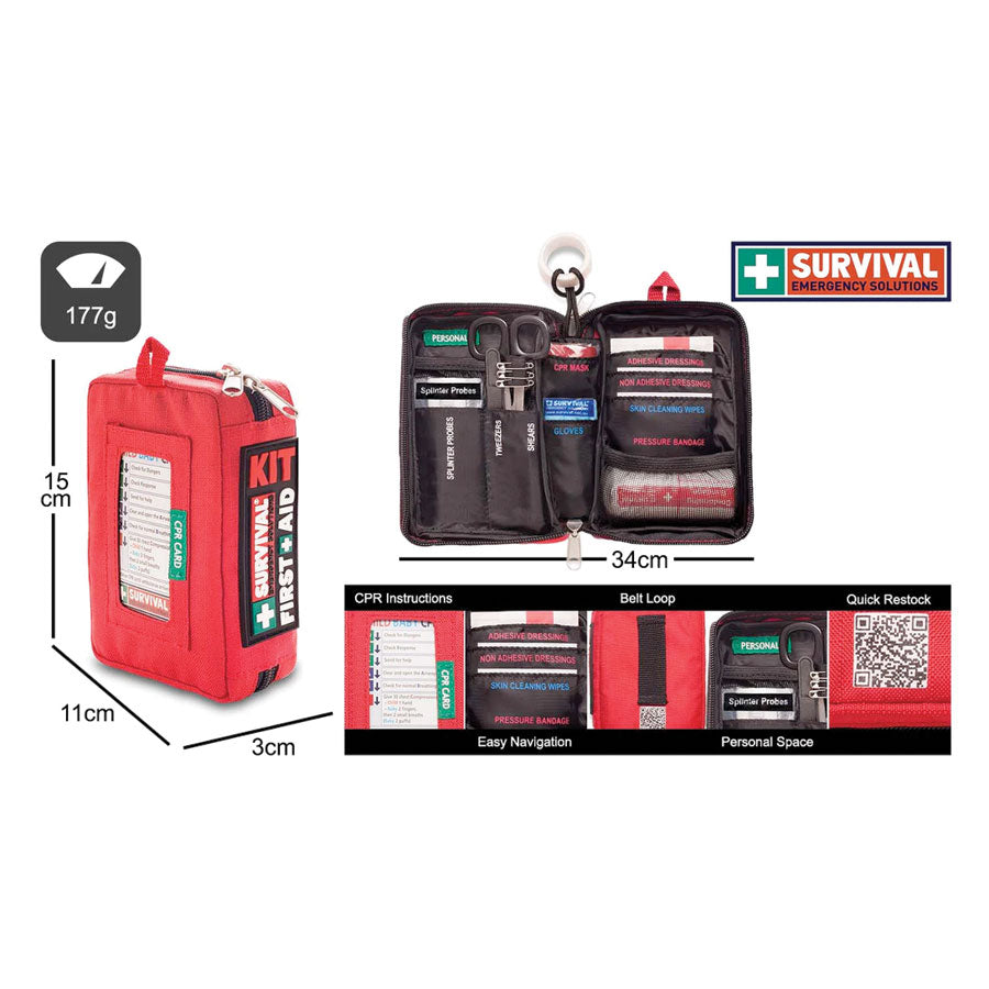 SURVIVAL Compact First Aid KIT First Aid and Medical Survival Tactical Gear Supplier Tactical Distributors Australia