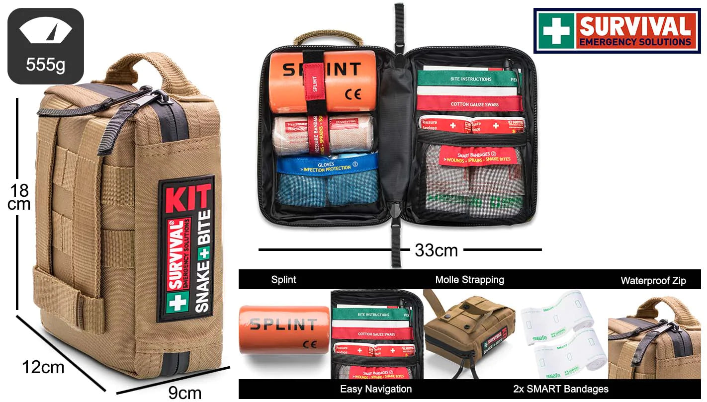 SURVIVAL Snake Bite Kit First Aid and Medical Survival Tactical Gear Supplier Tactical Distributors Australia