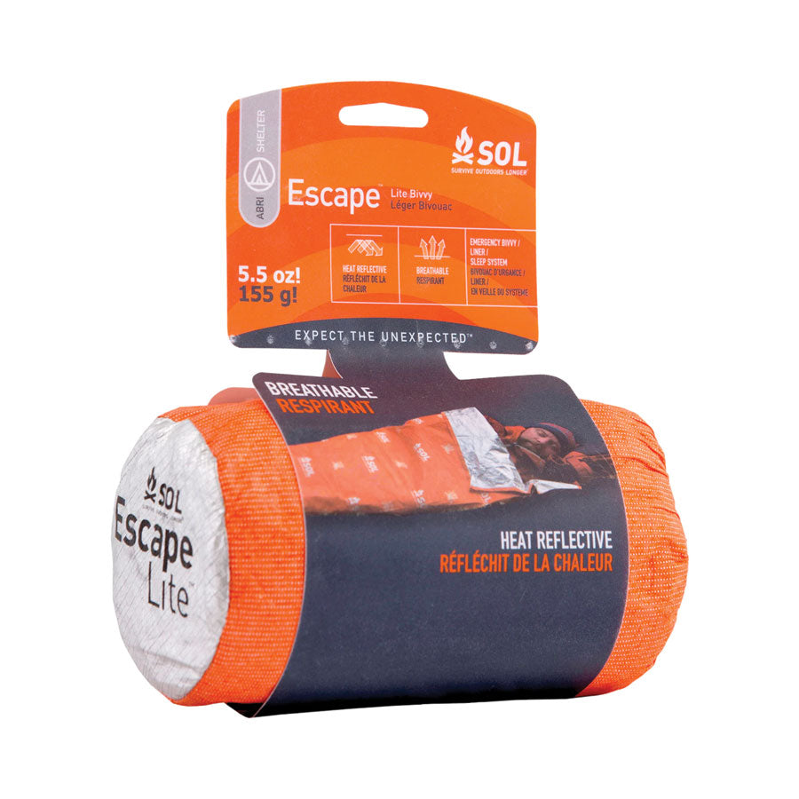 Sol Couverture Survive Outdoors Longer Escape Bivvy - Bivouac D'Urgence Léger Et Respirant