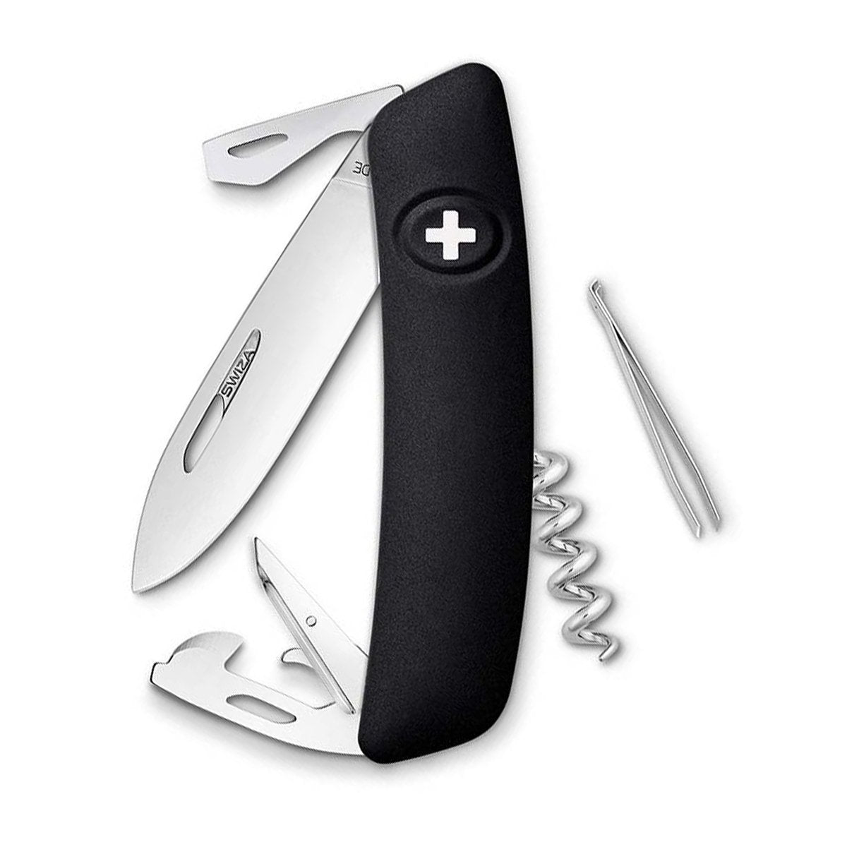 SWIZA Knives D03 Swiss Pocket Knife Black Knives Swiza Knives Tactical Gear Supplier Tactical Distributors Australia